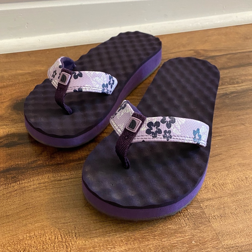 The North Face flip flop sandals